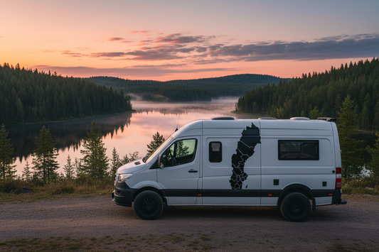 Aufkleber Landkarte Schweden