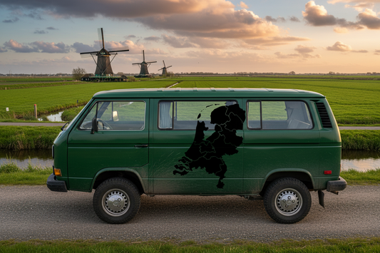 Aufkleber Landkarte Niederlande