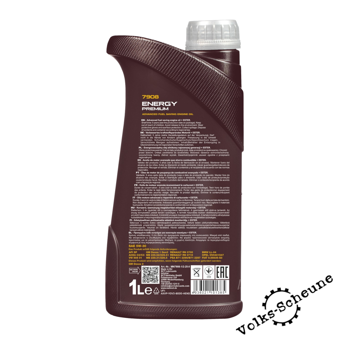 1 Liter MANNOL SAE 5W-30 Energy Premium