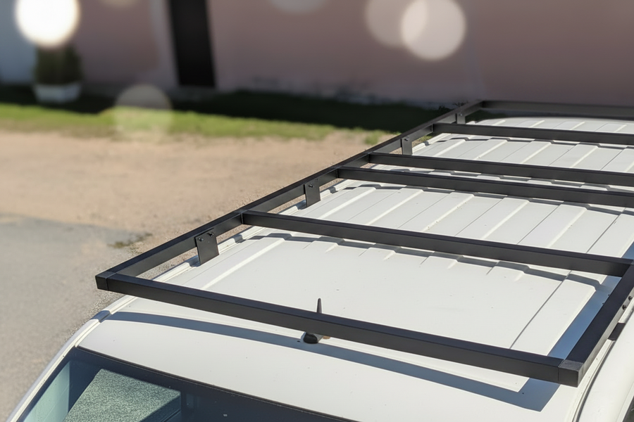 Aluminium Dachträger VW Bus T5 T6 – Modular, leicht, 150 kg Dachlast | Made in Germany