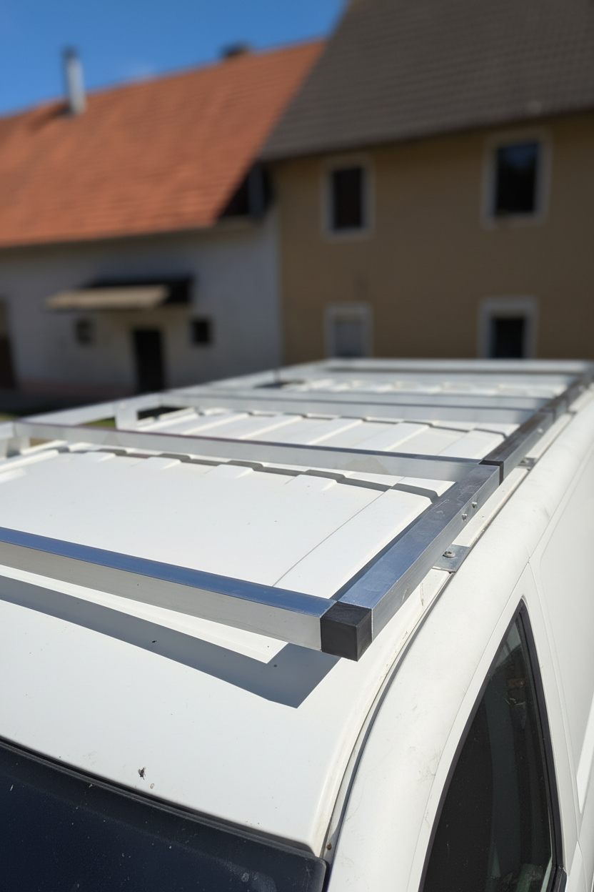 Aluminium Dachträger VW Bus T5 T6 – Modular, leicht, 150 kg Dachlast | Made in Germany