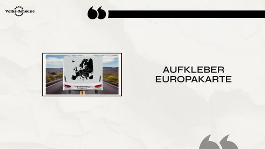 Aufkleber Europakarte by@Outfy