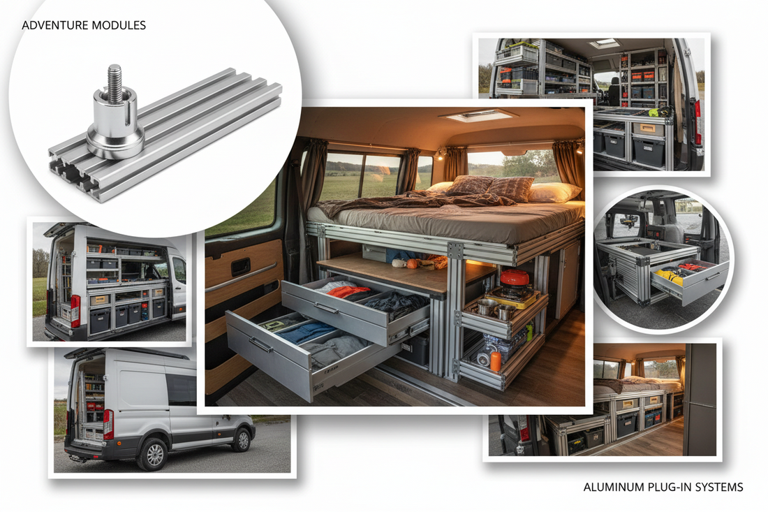 Aluminium-Ausbaumodule für dein Camper-Abenteuer