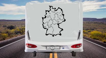 Aufkleber Deutschlandkarte