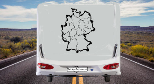 Aufkleber Deutschlandkarte