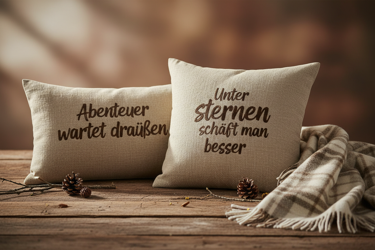 Stitch & Style - Kissen inklusive Bestickung