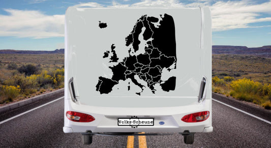 Aufkleber Europakarte