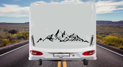 Aufkleber Berge Silhouette