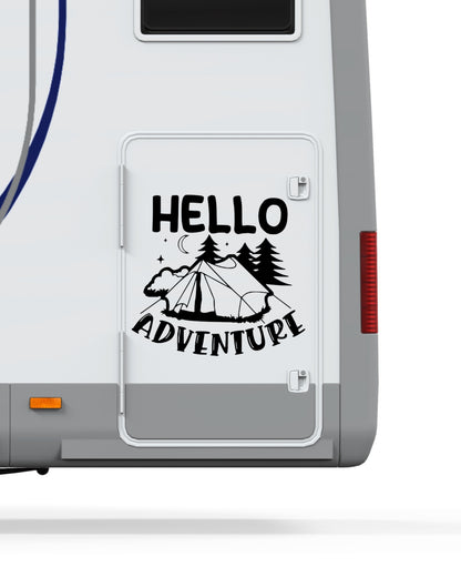 Aufkleber Hello Adventure