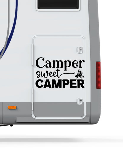 Aufkleber Camper sweet Camper
