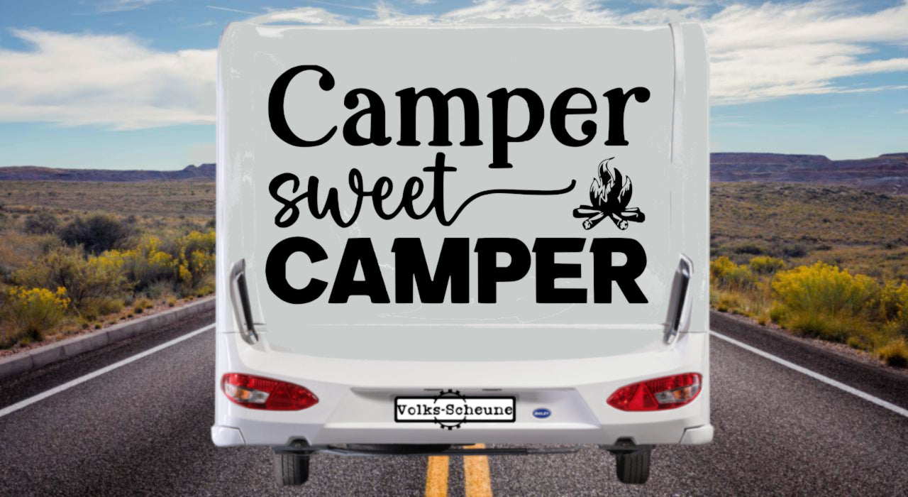 Aufkleber Camper sweet Camper
