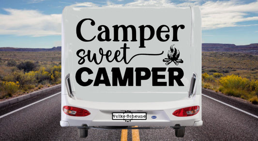 Aufkleber Camper sweet Camper