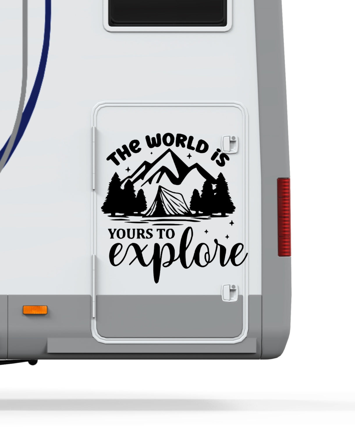 Aufkleber The world is yours to explore