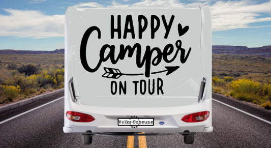 Aufkleber Happy Camper on Tour