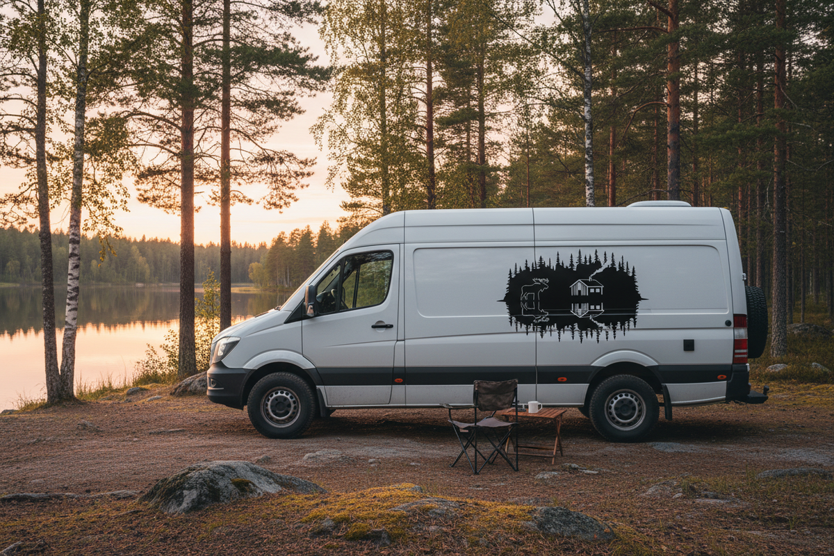 Aufkleber Schweden Silhouette