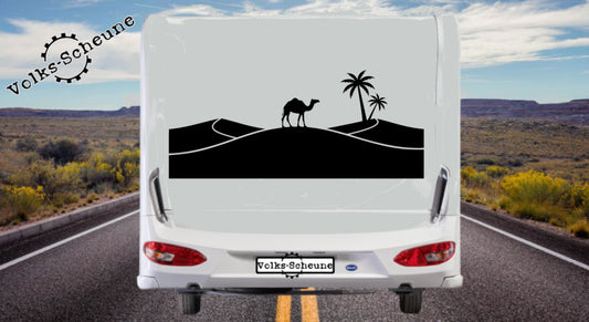 Aufkleber Sahara Silhouette