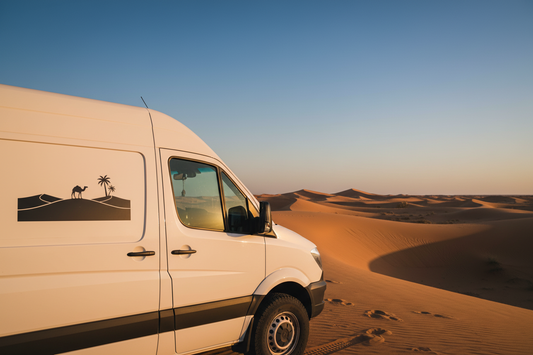 Aufkleber Sahara Silhouette