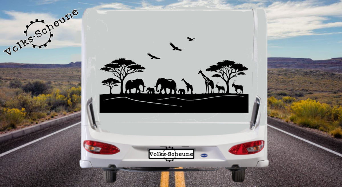 Aufkleber Namibia Silhouette