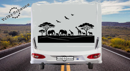 Aufkleber Namibia Silhouette