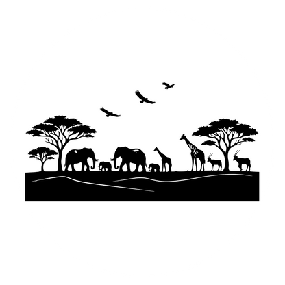 Aufkleber Namibia Silhouette
