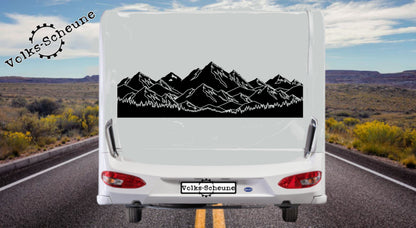 Aufkleber Bergketten Silhouette