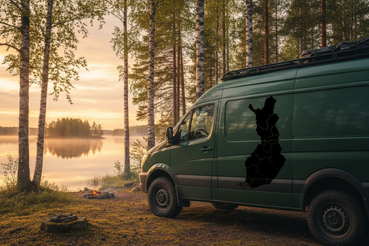 Aufkleber Landkarte Finnland