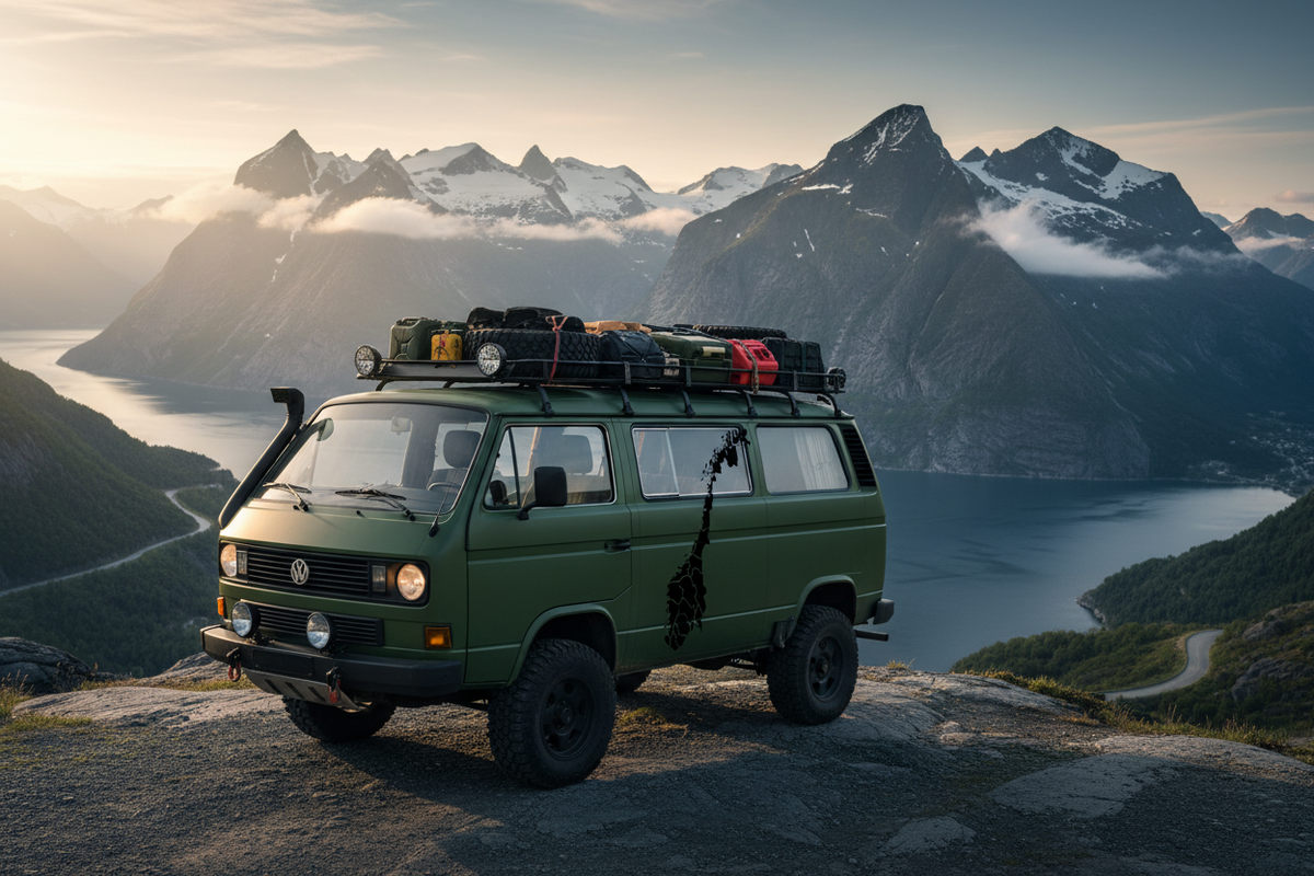 Aufkleber Landkarte Norwegen