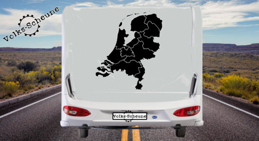 Aufkleber Landkarte Niederlande