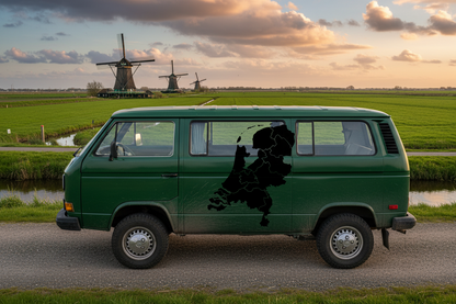 Aufkleber Landkarte Niederlande