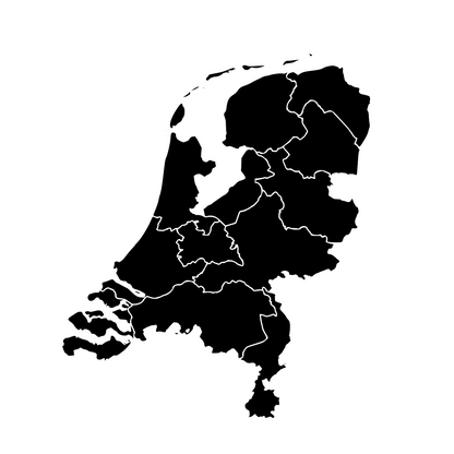 Aufkleber Landkarte Niederlande