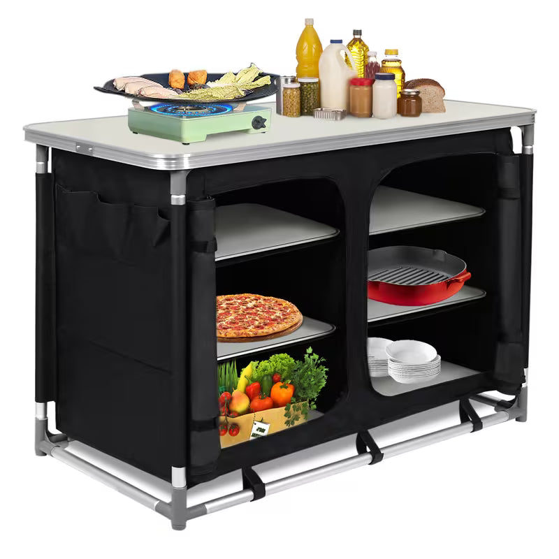 Camping - Klappbarer Camping-Küchenschrank