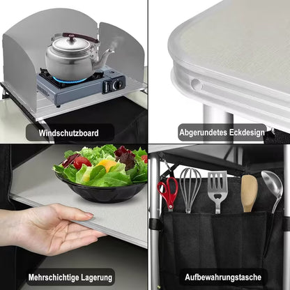Camping - Klappbarer Camping-Küchenschrank