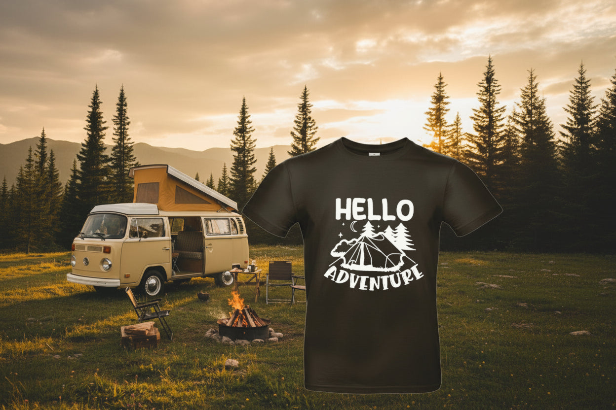 Tshirt mit Druck - The world is yours to explore