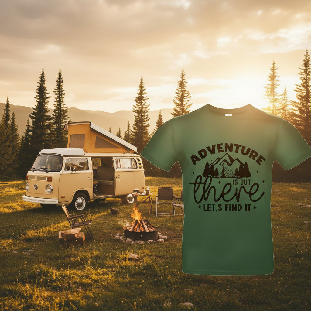 Tshirt mit Druck - Adventure is out there, lets find it