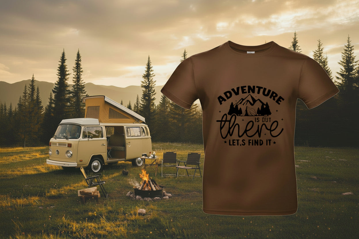 Tshirt mit Druck - Adventure is out there, lets find it