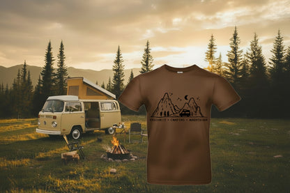 Tshirt mit Druck - Freiheit Camping Abenteuer