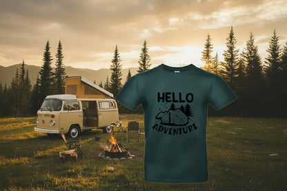 Tshirt mit Druck - The world is yours to explore