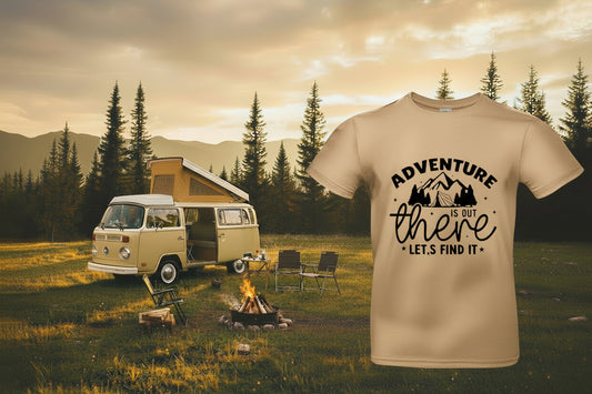 Tshirt mit Druck - Adventure is out there, lets find it