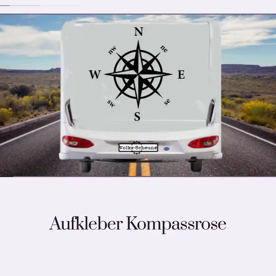 Aufkleber Kompassrose by@Outfy