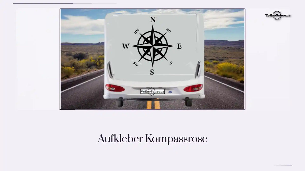 Aufkleber Kompassrose by@Outfy