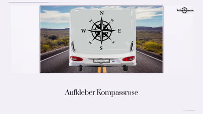 Aufkleber Kompassrose by@Outfy