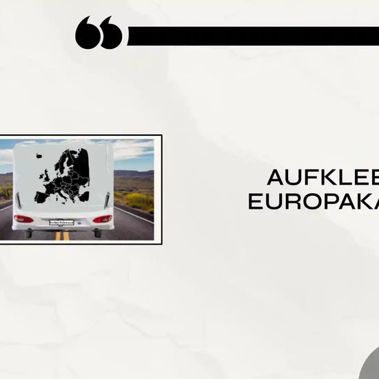 Aufkleber Europakarte by@Outfy