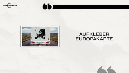 Aufkleber Europakarte by@Outfy