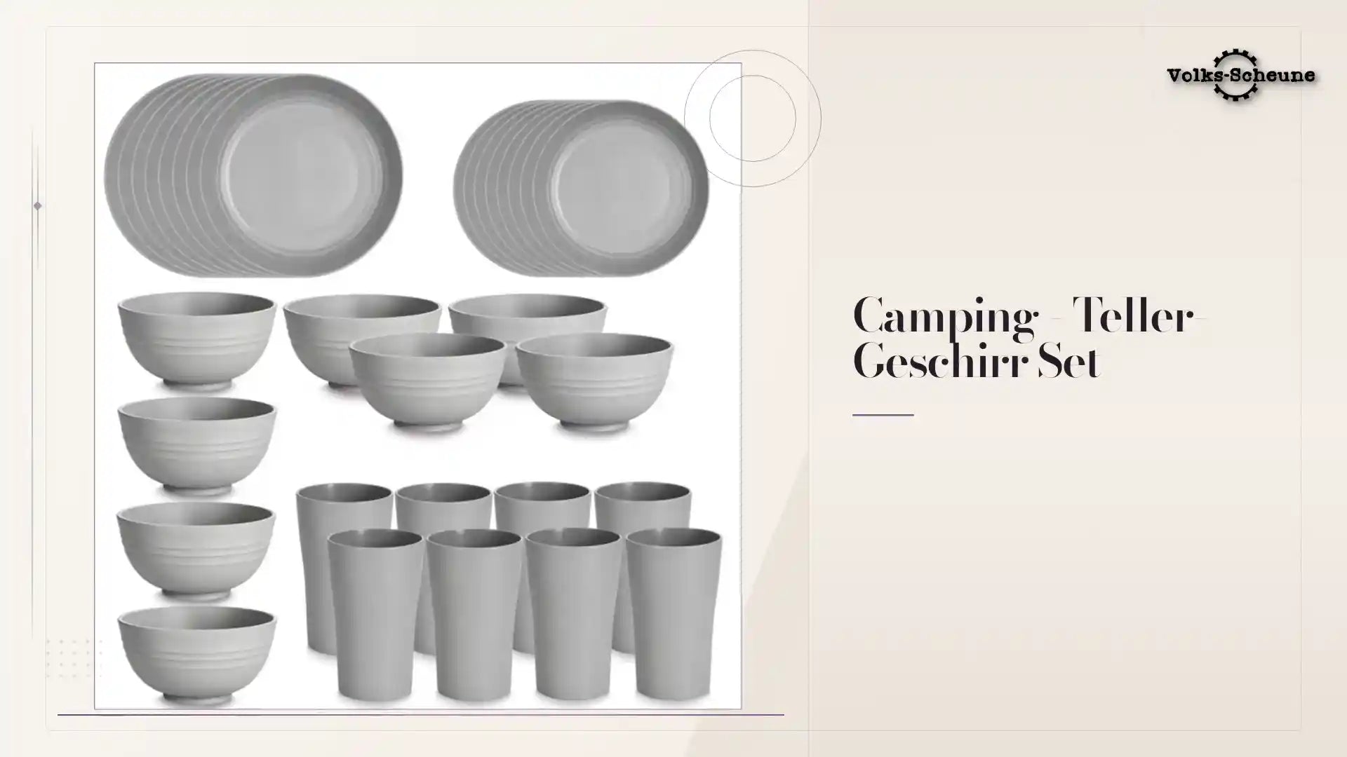 Camping - Teller-Geschirr Set by@Outfy