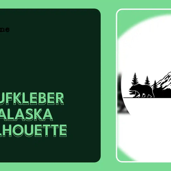 Aufkleber Alaska Silhouette by@Outfy