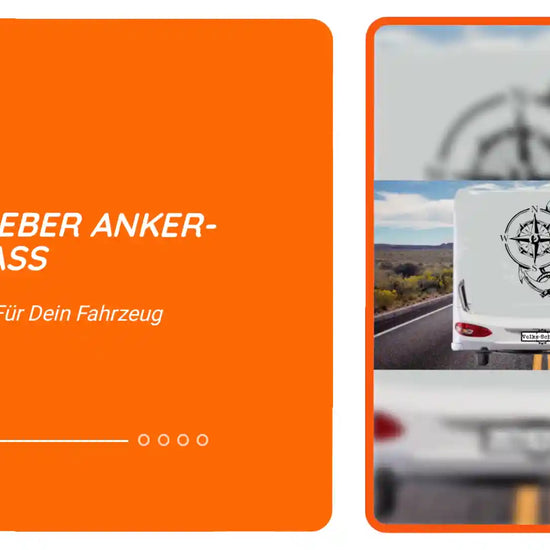 Aufkleber Anker-Kompass by@Outfy