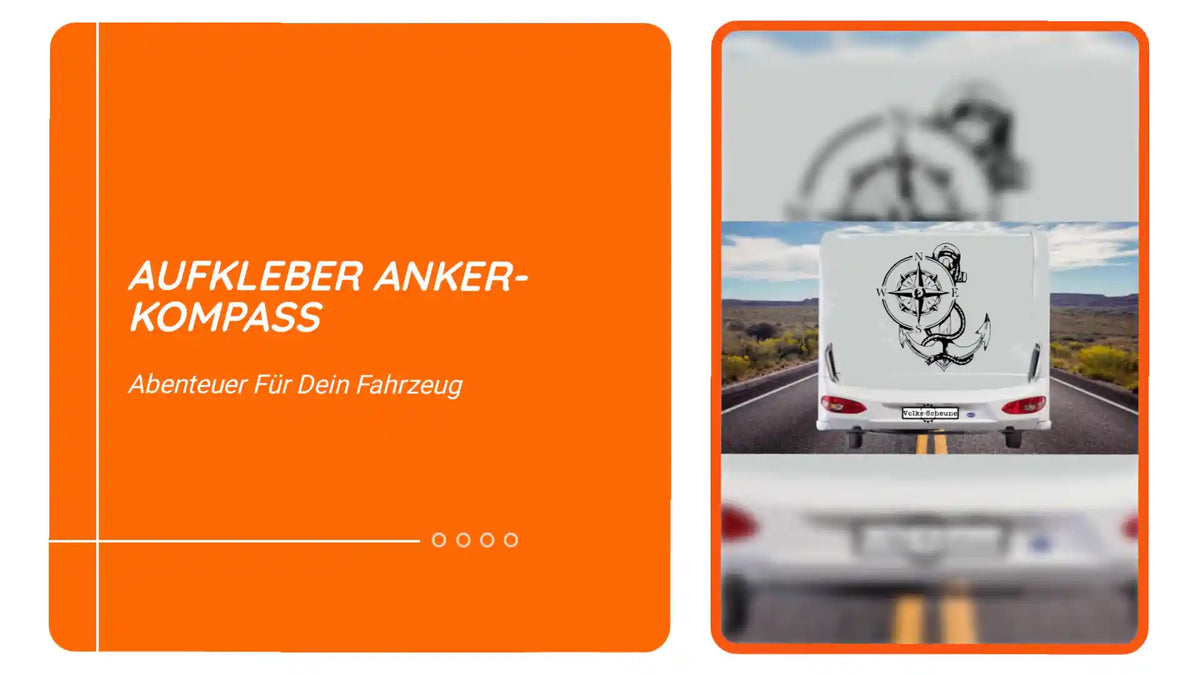 Aufkleber Anker-Kompass by@Outfy